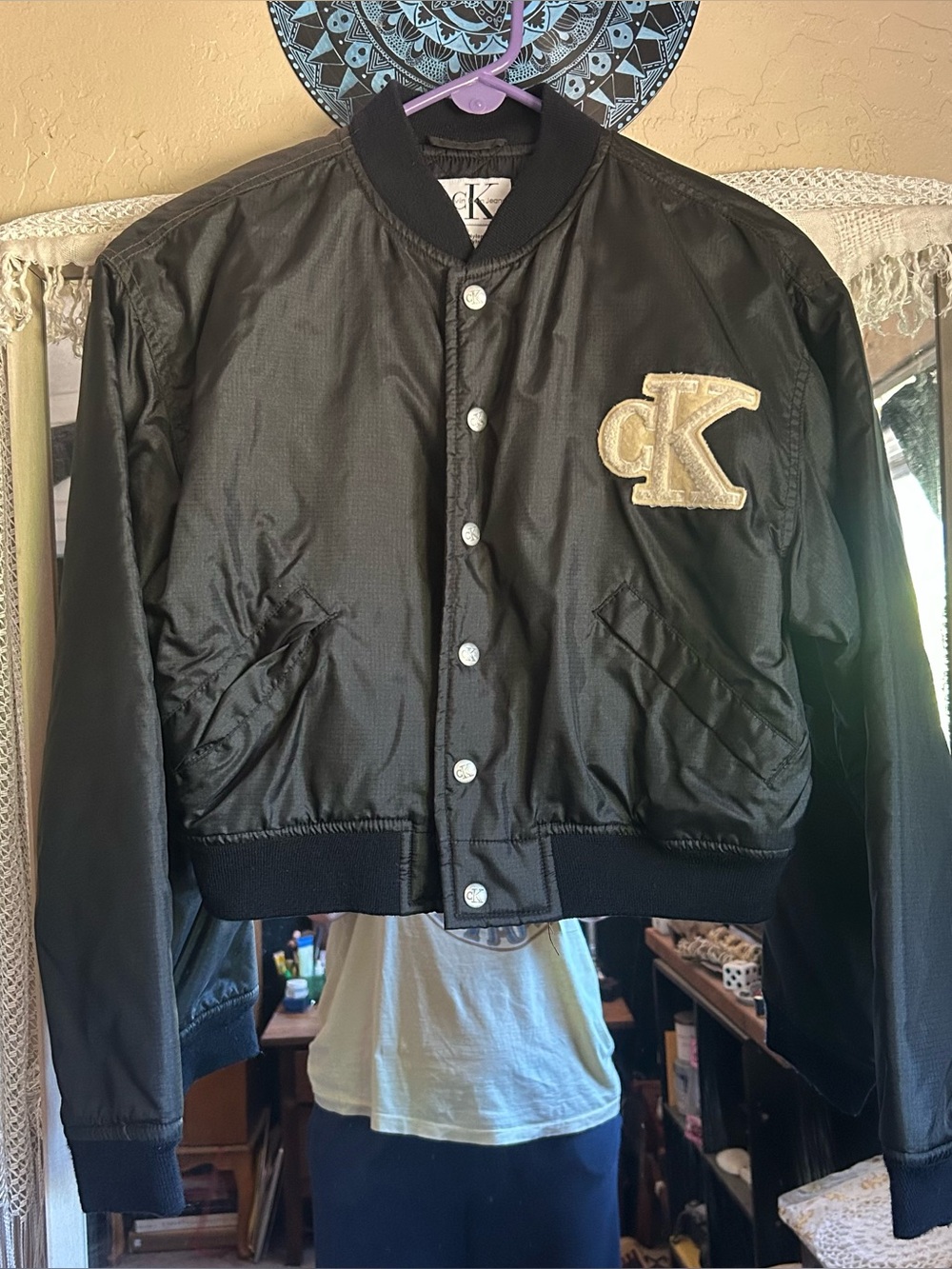 Calvin Klein Black Bomber jacket